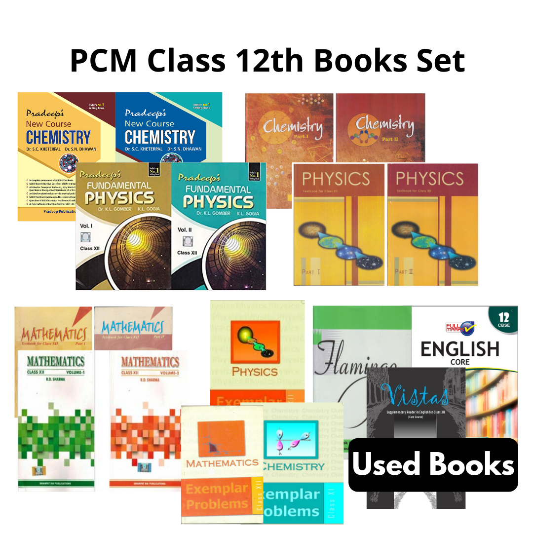 Class 12th All Books Set English PCM NCERT Guide Exemplar 16 