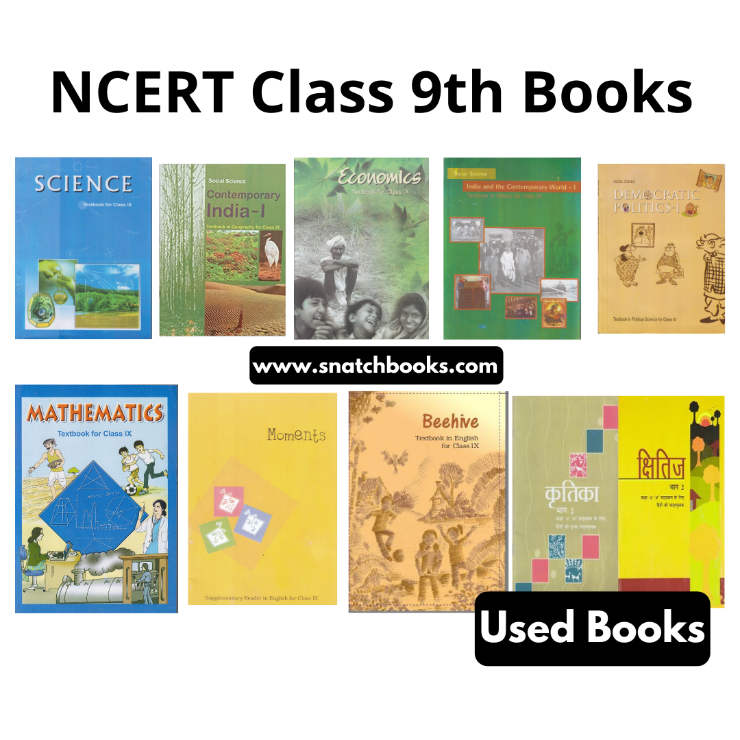 Class 9th NCERT Books Set- English (10 Books) Second Hand Books