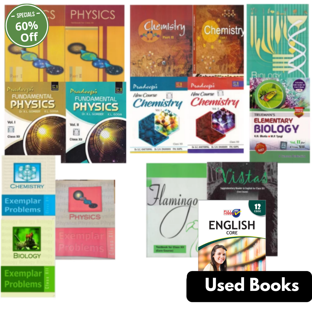 Class 12th All Books Set- English (PCB)- Jumbo- NCERT + Guide ...